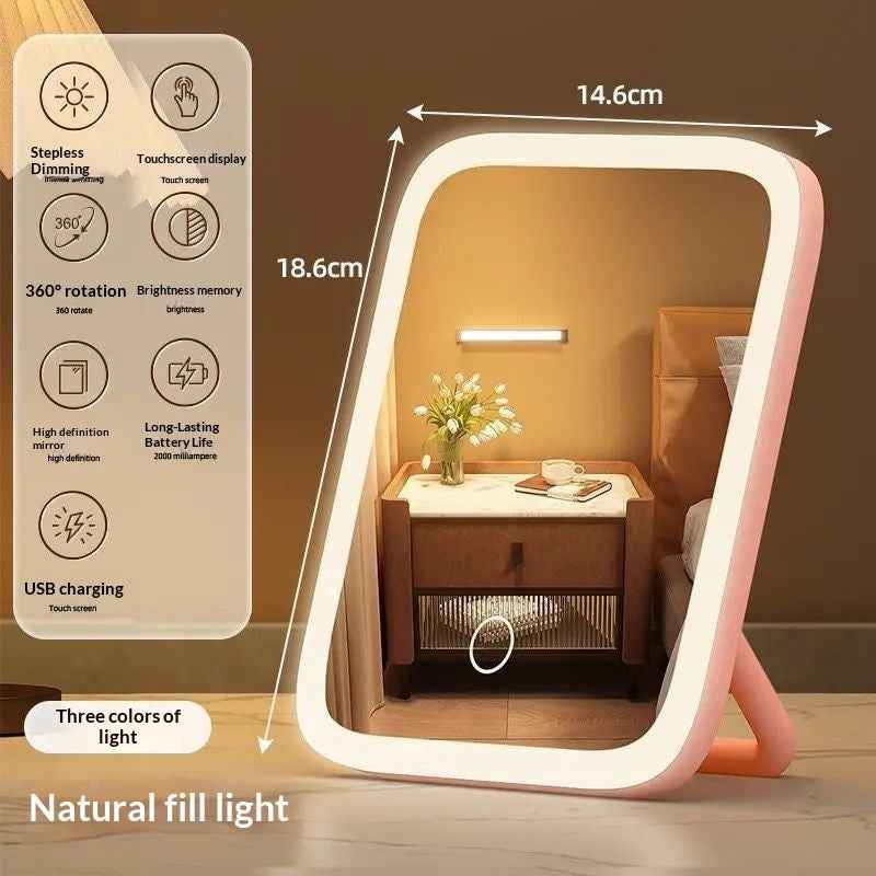 GlowHaven Rechargeable LED Makeup Mirror